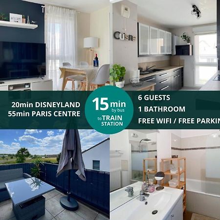 Le Chanteloupien - Appartement Pour 6 Proche Disneyland Paris Ngoại thất bức ảnh